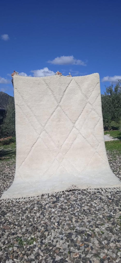 Handwoven Berber rug custom Moroccan wool rug