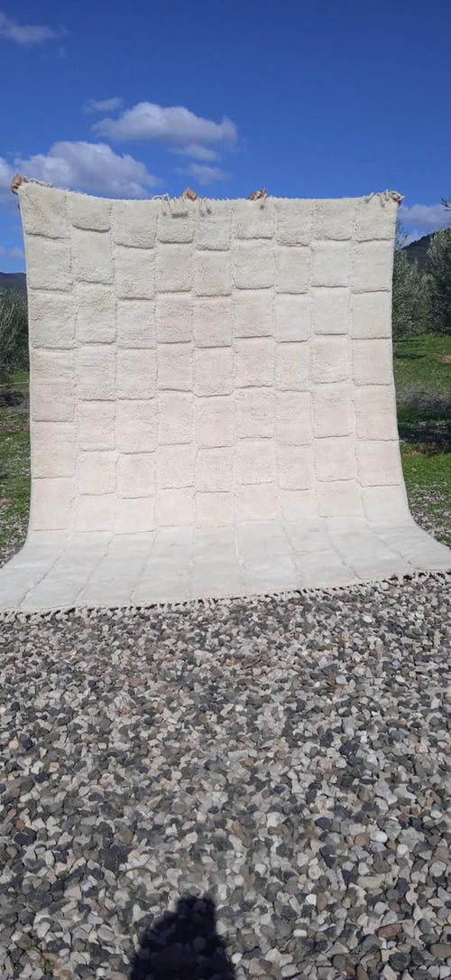 Handwoven Berber rug custom Moroccan wool rug